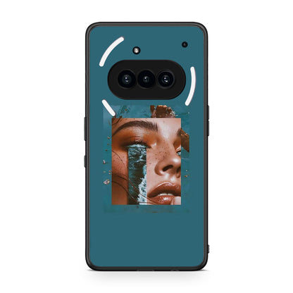 Nothing Phone 3a Cry An Ocean θήκη από τη Smartfits με σχέδιο στο πίσω μέρος και μαύρο περίβλημα | Smartphone case with colorful back and black bezels by Smartfits