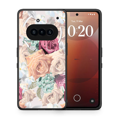 Θήκη Nothing Phone 3a Bouquet Floral από τη Smartfits με σχέδιο στο πίσω μέρος και μαύρο περίβλημα | Nothing Phone 3a Bouquet Floral case with colorful back and black bezels