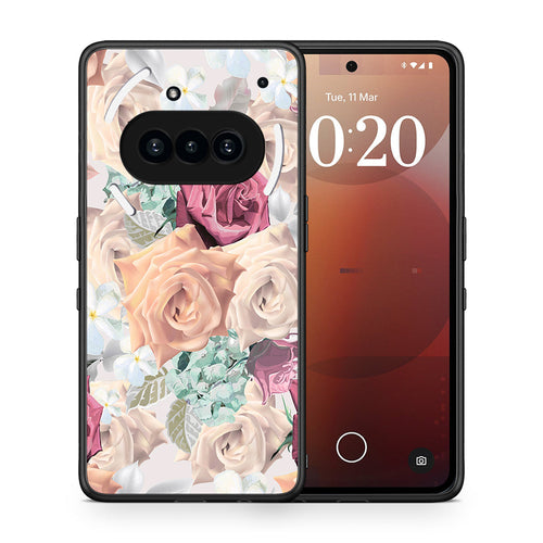 Θήκη Nothing Phone 3a Bouquet Floral από τη Smartfits με σχέδιο στο πίσω μέρος και μαύρο περίβλημα | Nothing Phone 3a Bouquet Floral case with colorful back and black bezels