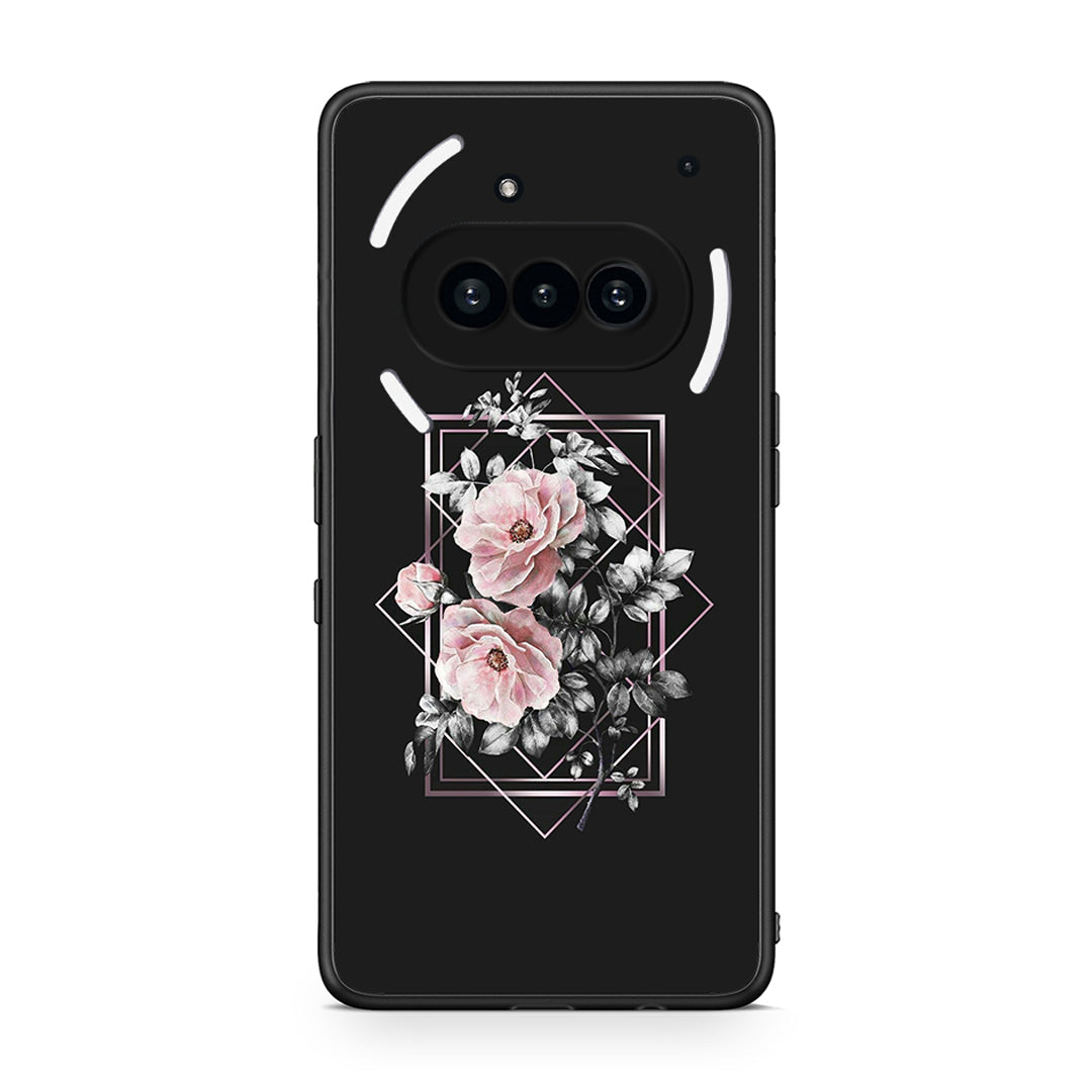 4 - Nothing Phone 3a Frame Flower case, cover, bumper