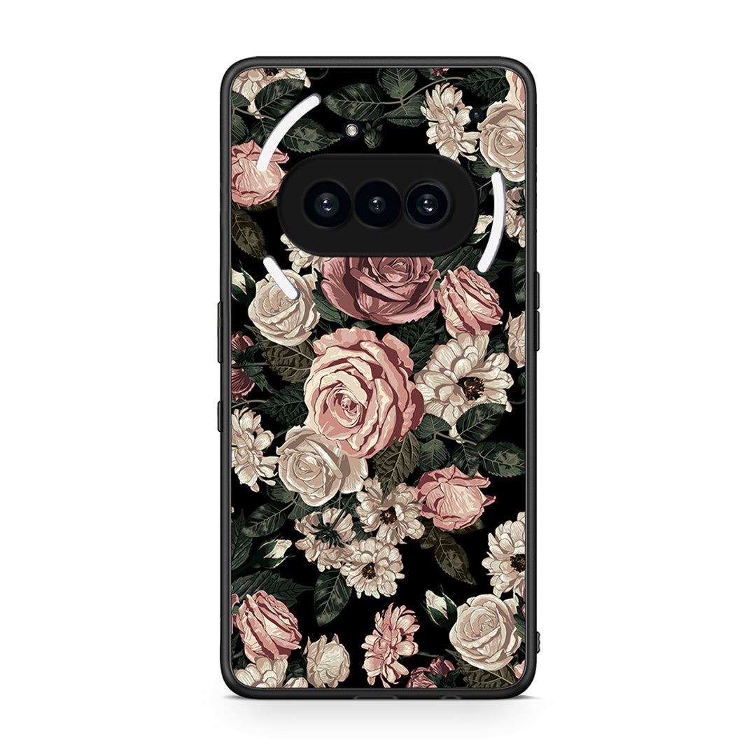 4 - Nothing Phone 3a Wild Roses Flower case, cover, bumper