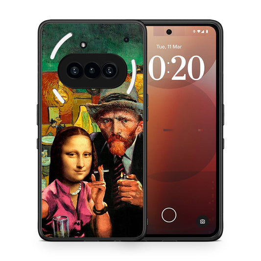 Θήκη Nothing Phone 3a Funny Art από τη Smartfits με σχέδιο στο πίσω μέρος και μαύρο περίβλημα | Nothing Phone 3a Funny Art case with colorful back and black bezels