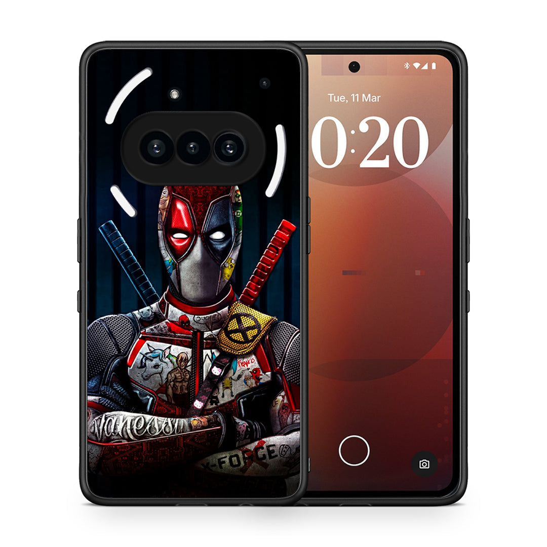 Θήκη Nothing Phone 3a Funny Guy από τη Smartfits με σχέδιο στο πίσω μέρος και μαύρο περίβλημα | Nothing Phone 3a Funny Guy case with colorful back and black bezels