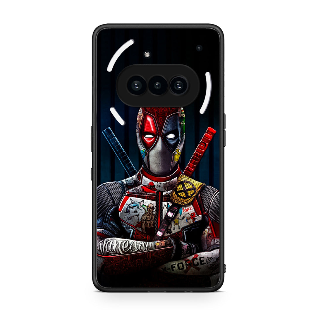 Nothing Phone 3a Funny Guy θήκη από τη Smartfits με σχέδιο στο πίσω μέρος και μαύρο περίβλημα | Smartphone case with colorful back and black bezels by Smartfits
