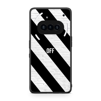 Nothing Phone 3a Get Off θήκη από τη Smartfits με σχέδιο στο πίσω μέρος και μαύρο περίβλημα | Smartphone case with colorful back and black bezels by Smartfits