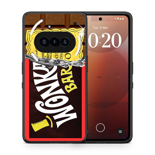 Θήκη Nothing Phone 3a Golden Ticket από τη Smartfits με σχέδιο στο πίσω μέρος και μαύρο περίβλημα | Nothing Phone 3a Golden Ticket case with colorful back and black bezels