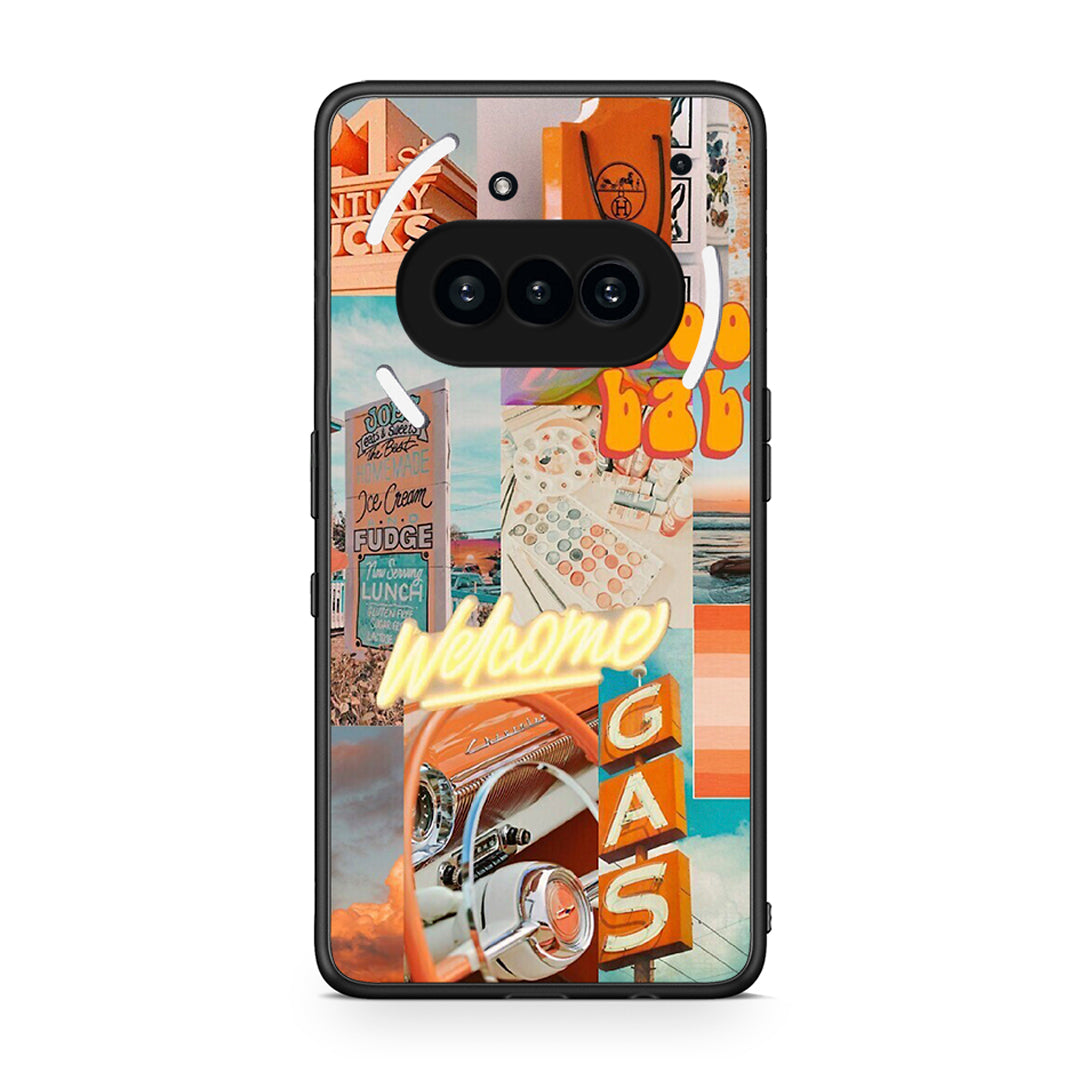 Nothing Phone 3a Groovy Babe Θήκη Αγίου Βαλεντίνου από τη Smartfits με σχέδιο στο πίσω μέρος και μαύρο περίβλημα | Smartphone case with colorful back and black bezels by Smartfits