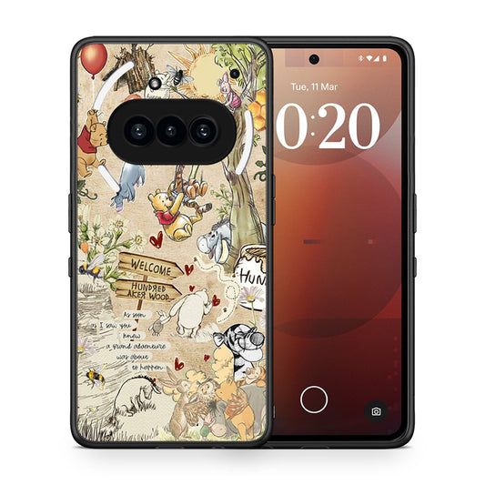 Θήκη Nothing Phone 3a Happy Friends από τη Smartfits με σχέδιο στο πίσω μέρος και μαύρο περίβλημα | Nothing Phone 3a Happy Friends case with colorful back and black bezels