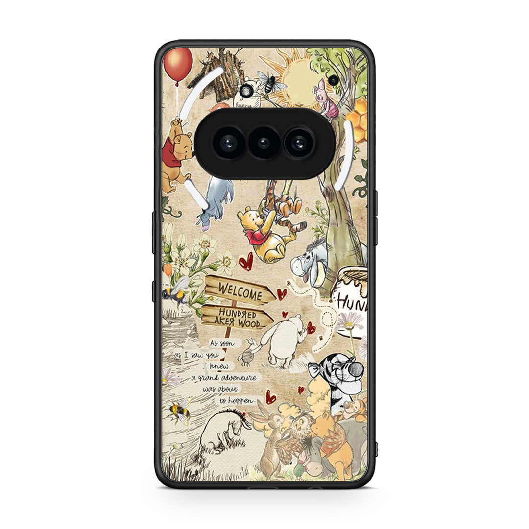 Nothing Phone 3a Happy Friends θήκη από τη Smartfits με σχέδιο στο πίσω μέρος και μαύρο περίβλημα | Smartphone case with colorful back and black bezels by Smartfits