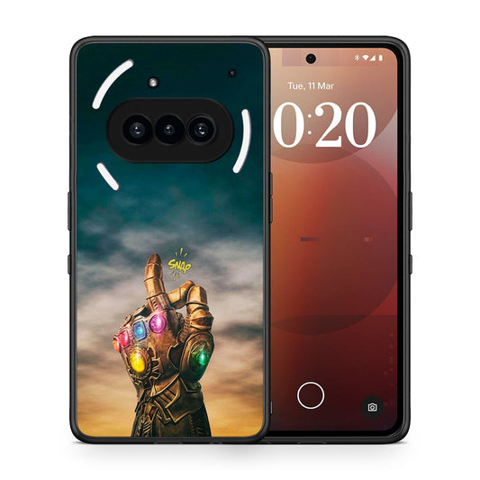Θήκη Nothing Phone 3a Infinity Snap από τη Smartfits με σχέδιο στο πίσω μέρος και μαύρο περίβλημα | Nothing Phone 3a Infinity Snap case with colorful back and black bezels