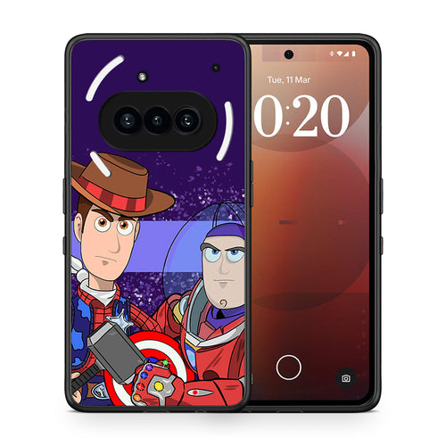 Θήκη Nothing Phone 3a Infinity Story από τη Smartfits με σχέδιο στο πίσω μέρος και μαύρο περίβλημα | Nothing Phone 3a Infinity Story case with colorful back and black bezels