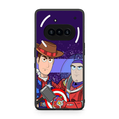 Nothing Phone 3a Infinity Story θήκη από τη Smartfits με σχέδιο στο πίσω μέρος και μαύρο περίβλημα | Smartphone case with colorful back and black bezels by Smartfits