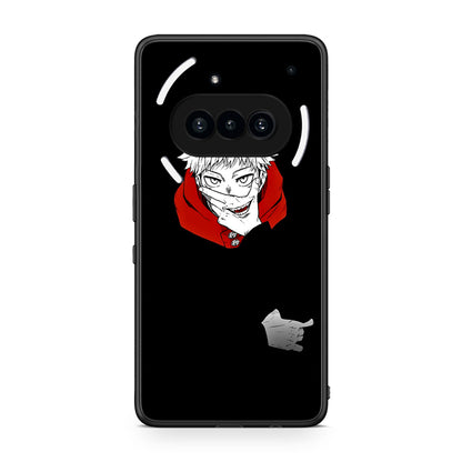 Nothing Phone 3a Itadori Anime θήκη από τη Smartfits με σχέδιο στο πίσω μέρος και μαύρο περίβλημα | Smartphone case with colorful back and black bezels by Smartfits