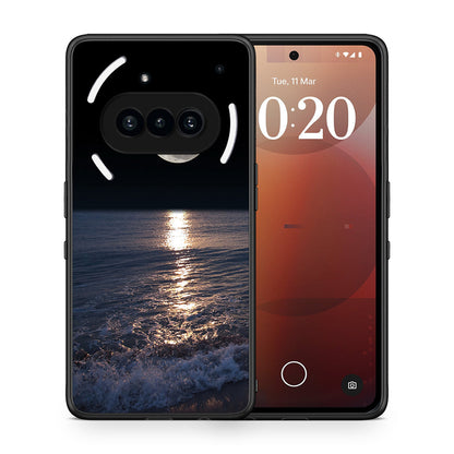 Θήκη Nothing Phone 3a Moon Landscape από τη Smartfits με σχέδιο στο πίσω μέρος και μαύρο περίβλημα | Nothing Phone 3a Moon Landscape case with colorful back and black bezels