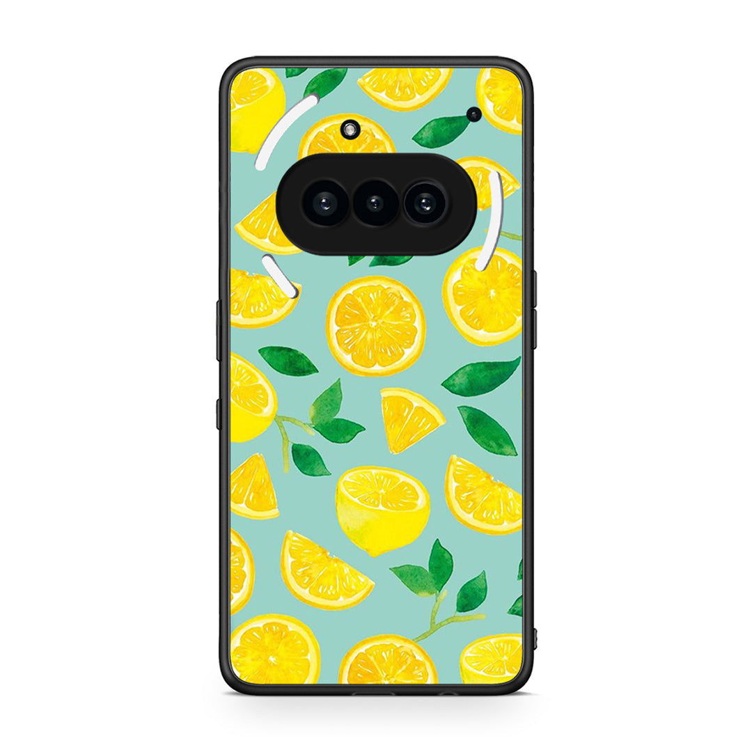 Nothing Phone 3a Lemons θήκη από τη Smartfits με σχέδιο στο πίσω μέρος και μαύρο περίβλημα | Smartphone case with colorful back and black bezels by Smartfits