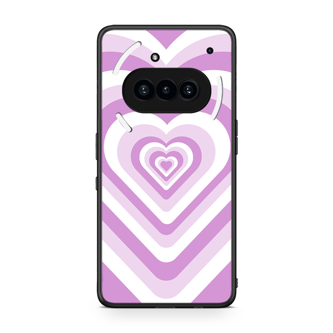 Nothing Phone 3a Lilac Hearts θήκη από τη Smartfits με σχέδιο στο πίσω μέρος και μαύρο περίβλημα | Smartphone case with colorful back and black bezels by Smartfits