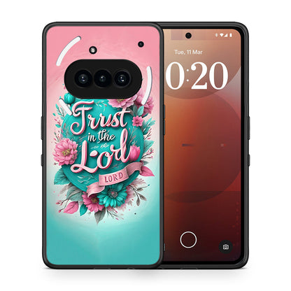 Θήκη Nothing Phone 3a Lord Trust από τη Smartfits με σχέδιο στο πίσω μέρος και μαύρο περίβλημα | Nothing Phone 3a Lord Trust case with colorful back and black bezels