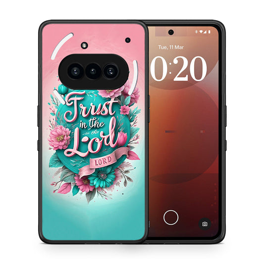 Θήκη Nothing Phone 3a Lord Trust από τη Smartfits με σχέδιο στο πίσω μέρος και μαύρο περίβλημα | Nothing Phone 3a Lord Trust case with colorful back and black bezels