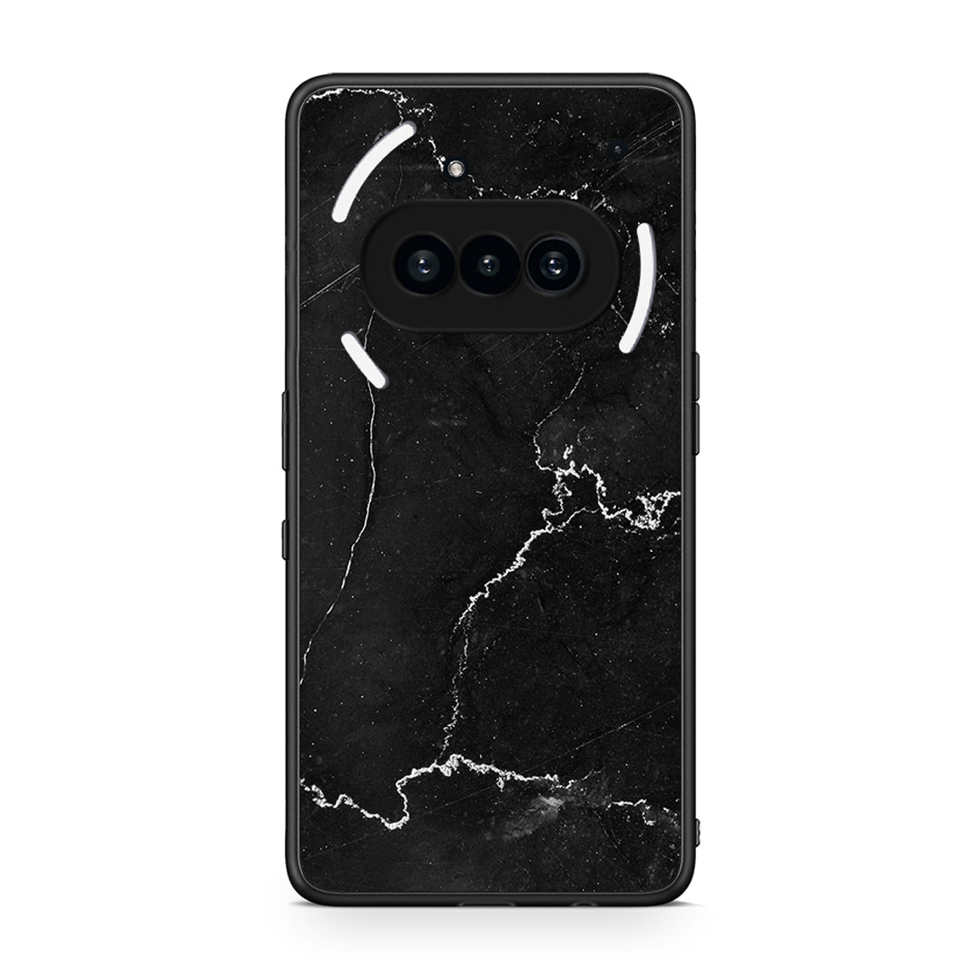 Nothing Phone 3a Marble Black θήκη από τη Smartfits με σχέδιο στο πίσω μέρος και μαύρο περίβλημα | Smartphone case with colorful back and black bezels by Smartfits