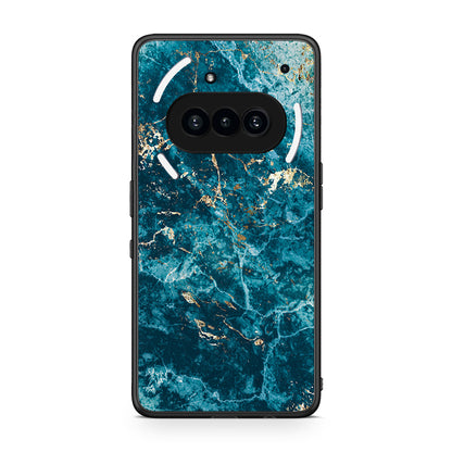 Nothing Phone 3a Marble Blue θήκη από τη Smartfits με σχέδιο στο πίσω μέρος και μαύρο περίβλημα | Smartphone case with colorful back and black bezels by Smartfits