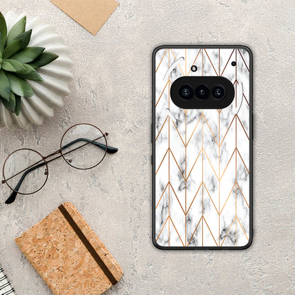 Marble Gold Geometric - Nothing Phone 3a θήκη