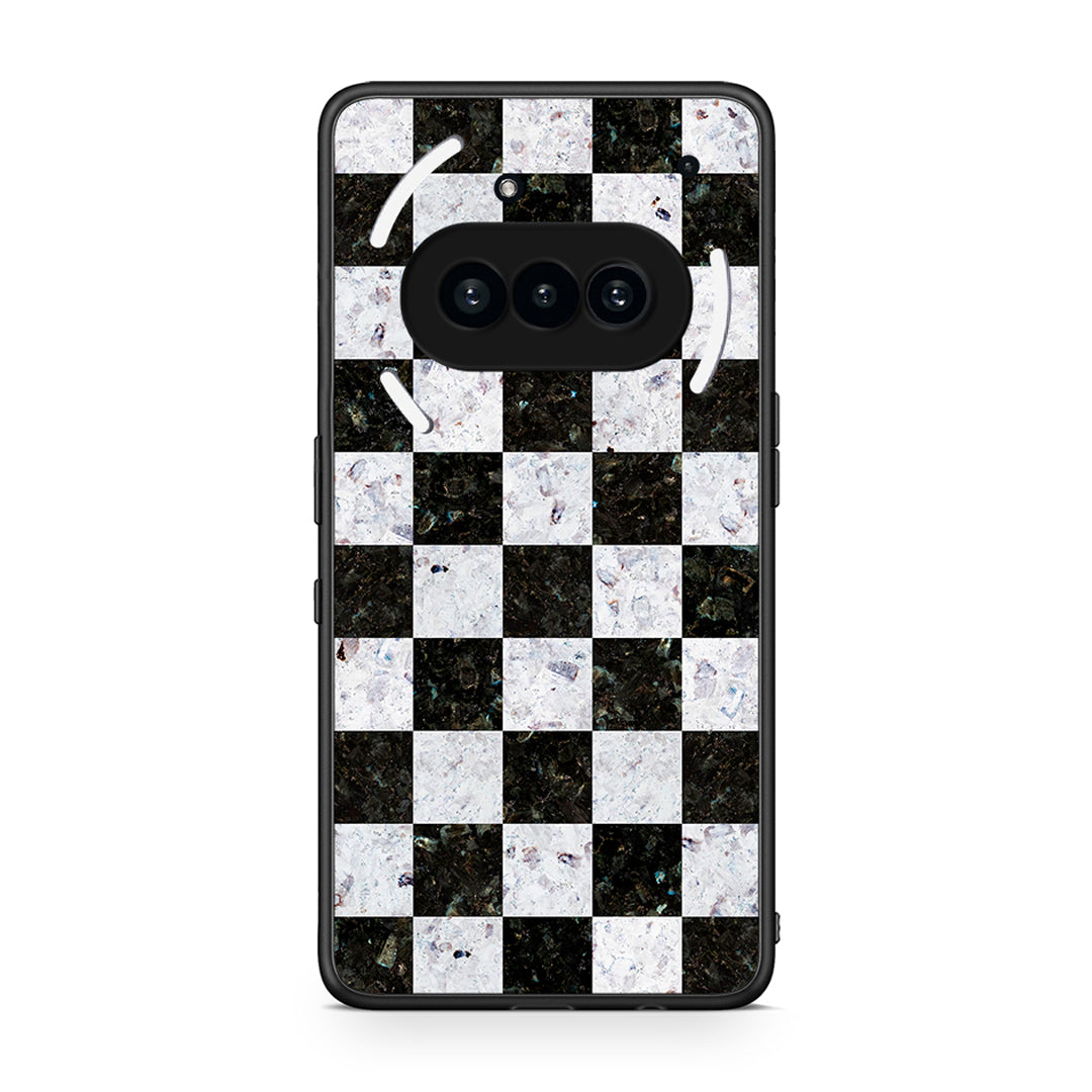 4 - Nothing Phone 3a Square Geometric Marble case, cover, bumper
