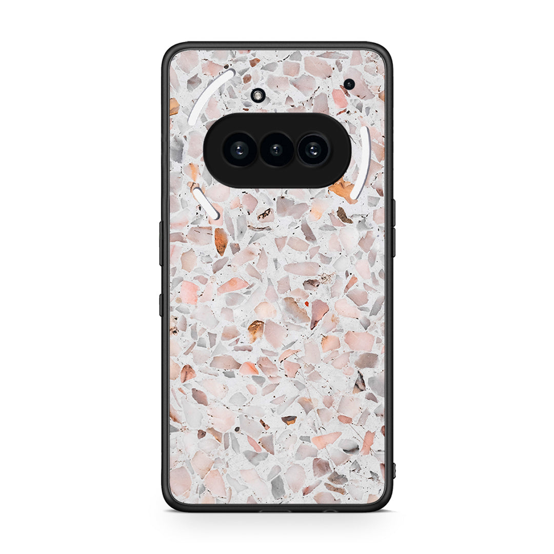 Nothing Phone 3a Marble Terrazzo θήκη από τη Smartfits με σχέδιο στο πίσω μέρος και μαύρο περίβλημα | Smartphone case with colorful back and black bezels by Smartfits