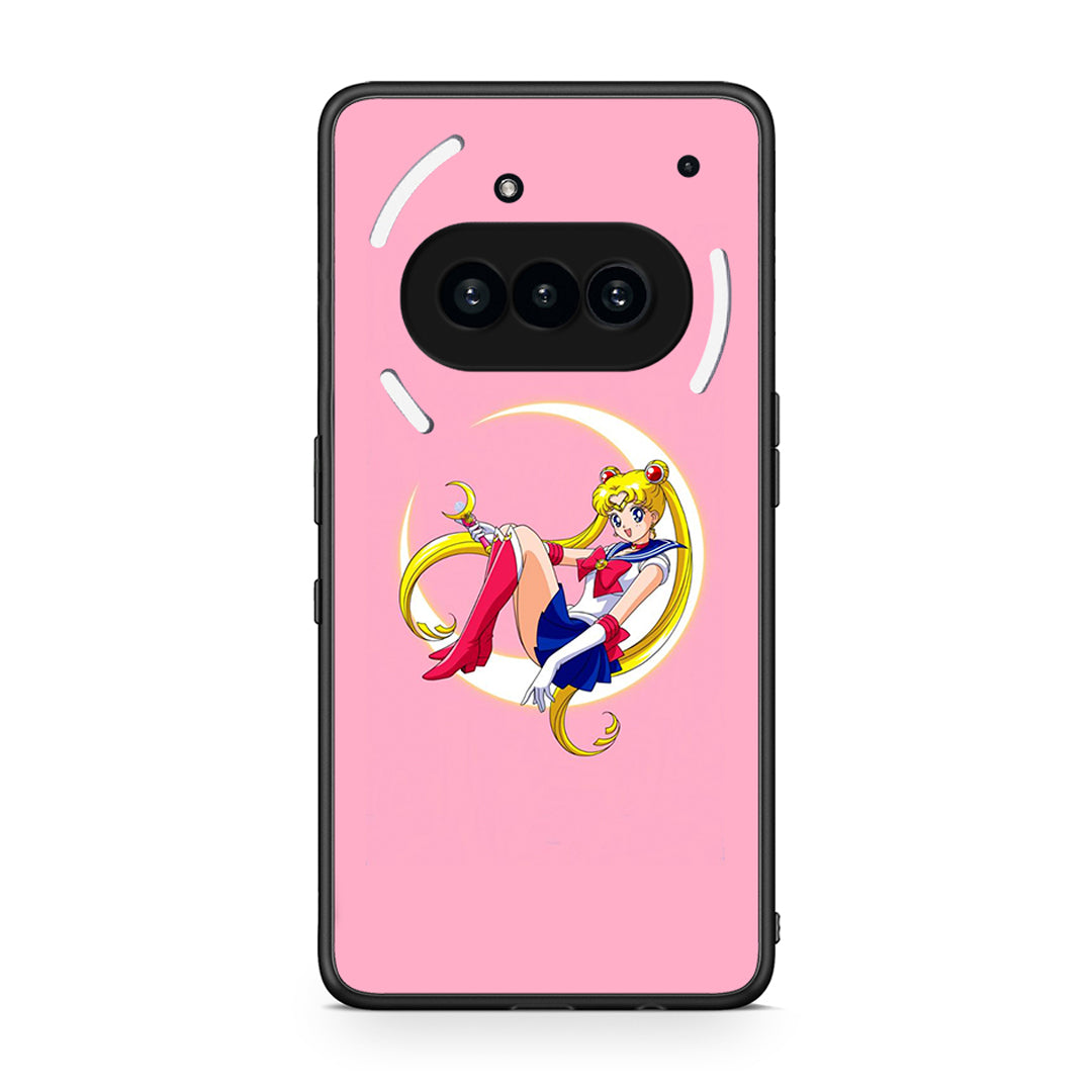 Nothing Phone 3a Moon Girl θήκη από τη Smartfits με σχέδιο στο πίσω μέρος και μαύρο περίβλημα | Smartphone case with colorful back and black bezels by Smartfits