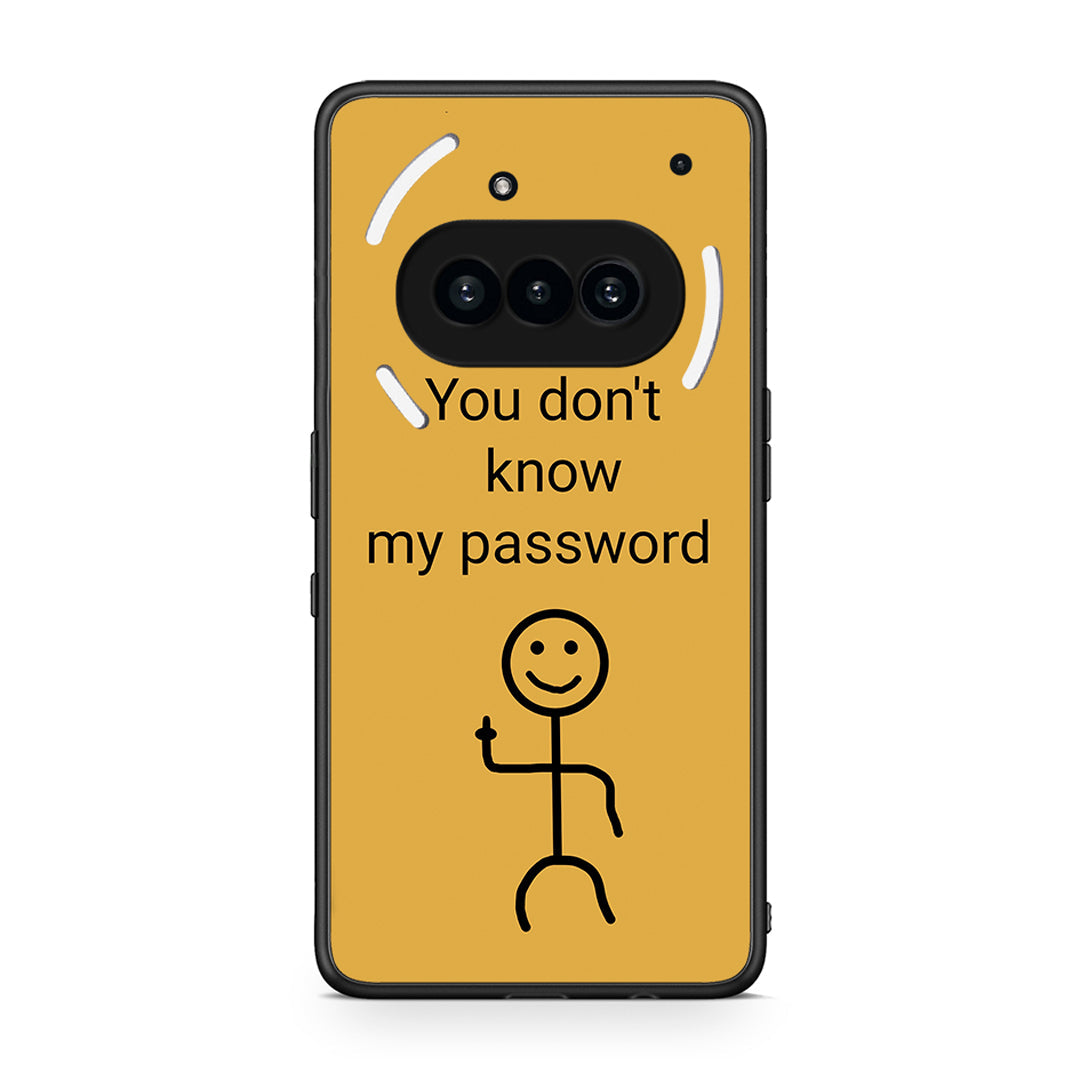 Nothing Phone 3a My Password Θήκη από τη Smartfits με σχέδιο στο πίσω μέρος και μαύρο περίβλημα | Smartphone case with colorful back and black bezels by Smartfits