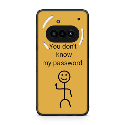Nothing Phone 3a My Password Θήκη από τη Smartfits με σχέδιο στο πίσω μέρος και μαύρο περίβλημα | Smartphone case with colorful back and black bezels by Smartfits