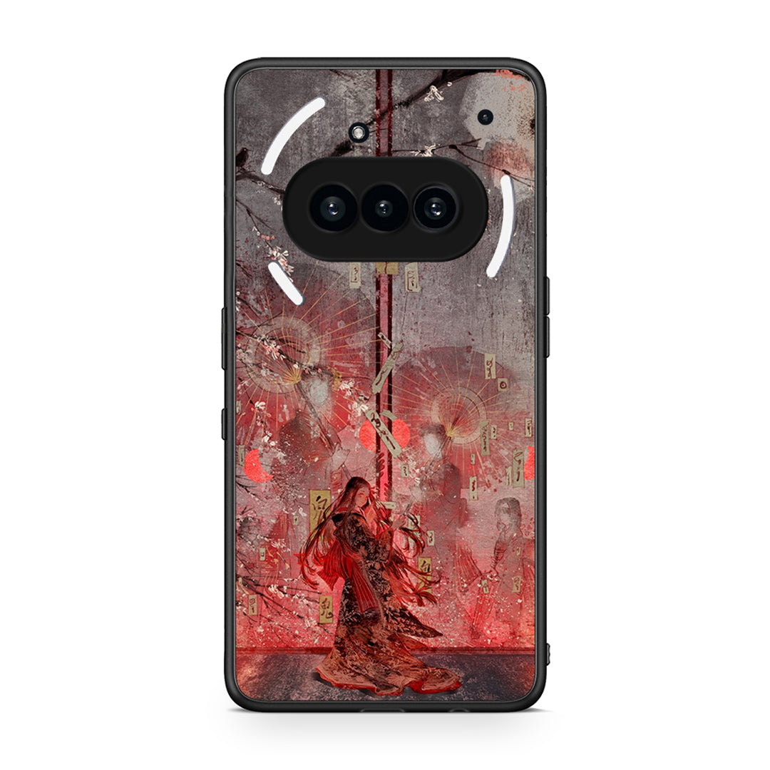 Nothing Phone 3a Nezuko Kamado θήκη από τη Smartfits με σχέδιο στο πίσω μέρος και μαύρο περίβλημα | Smartphone case with colorful back and black bezels by Smartfits