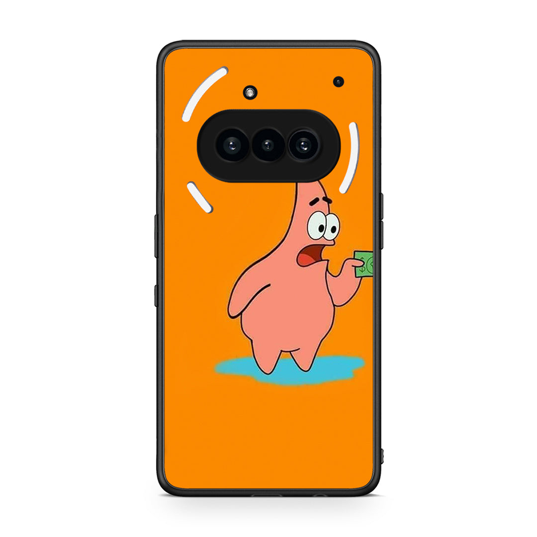Nothing Phone 3a No Money 1 Θήκη Αγίου Βαλεντίνου από τη Smartfits με σχέδιο στο πίσω μέρος και μαύρο περίβλημα | Smartphone case with colorful back and black bezels by Smartfits