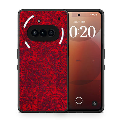 Θήκη Nothing Phone 3a Paisley Cashmere από τη Smartfits με σχέδιο στο πίσω μέρος και μαύρο περίβλημα | Nothing Phone 3a Paisley Cashmere case with colorful back and black bezels