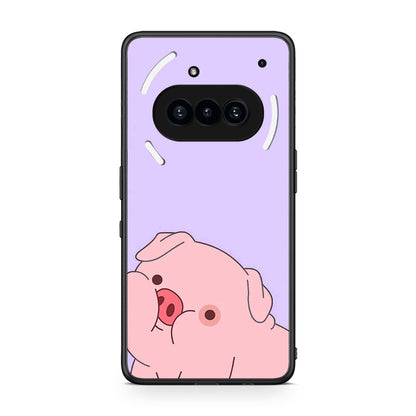 Nothing Phone 3a Pig Love 2 Θήκη Αγίου Βαλεντίνου από τη Smartfits με σχέδιο στο πίσω μέρος και μαύρο περίβλημα | Smartphone case with colorful back and black bezels by Smartfits