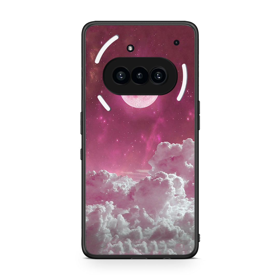Nothing Phone 3a Pink Moon Θήκη από τη Smartfits με σχέδιο στο πίσω μέρος και μαύρο περίβλημα | Smartphone case with colorful back and black bezels by Smartfits
