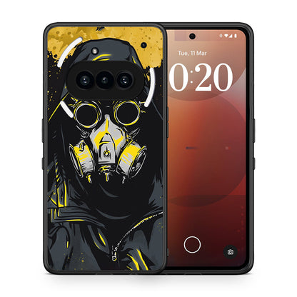 Θήκη Nothing Phone 3a Mask PopArt από τη Smartfits με σχέδιο στο πίσω μέρος και μαύρο περίβλημα | Nothing Phone 3a Mask PopArt case with colorful back and black bezels