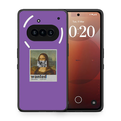 Θήκη Nothing Phone 3a Monalisa Popart από τη Smartfits με σχέδιο στο πίσω μέρος και μαύρο περίβλημα | Nothing Phone 3a Monalisa Popart case with colorful back and black bezels