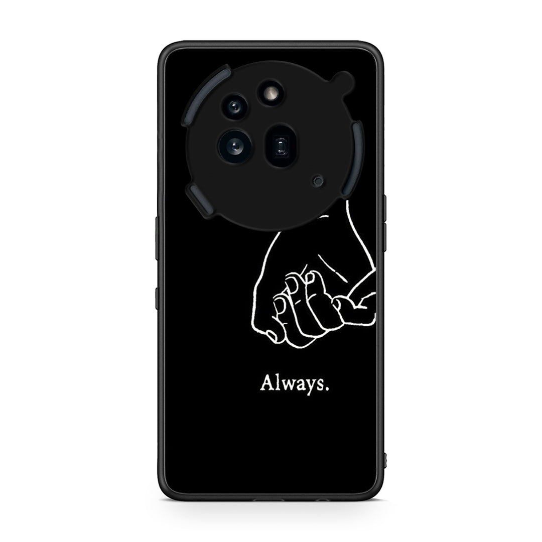 Nothing Phone 3a Pro 5G Always & Forever 1 Θήκη Αγίου Βαλεντίνου από τη Smartfits με σχέδιο στο πίσω μέρος και μαύρο περίβλημα | Smartphone case with colorful back and black bezels by Smartfits