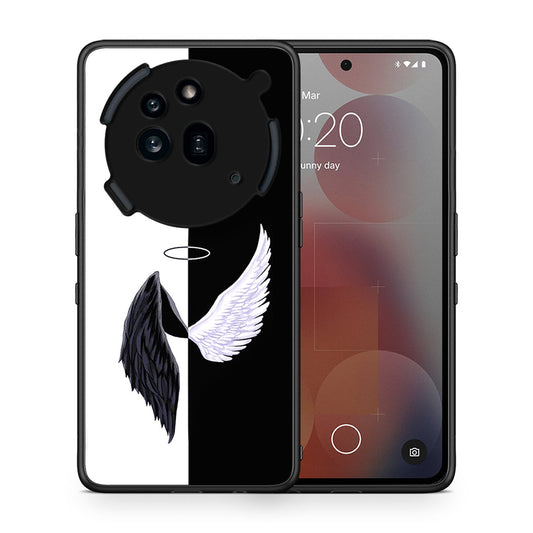 Θήκη Nothing Phone 3a Pro 5G Angels Demons από τη Smartfits με σχέδιο στο πίσω μέρος και μαύρο περίβλημα | Nothing Phone 3a Pro 5G Angels Demons case with colorful back and black bezels