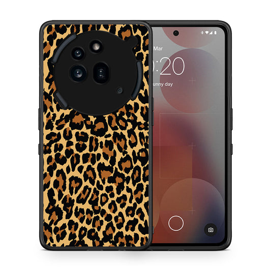 Θήκη Nothing Phone 3a Pro 5G Leopard Animal από τη Smartfits με σχέδιο στο πίσω μέρος και μαύρο περίβλημα | Nothing Phone 3a Pro 5G Leopard Animal case with colorful back and black bezels