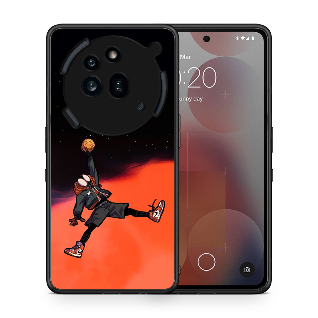 Θήκη Nothing Phone 3a Pro 5G Basketball Hero από τη Smartfits με σχέδιο στο πίσω μέρος και μαύρο περίβλημα | Nothing Phone 3a Pro 5G Basketball Hero case with colorful back and black bezels