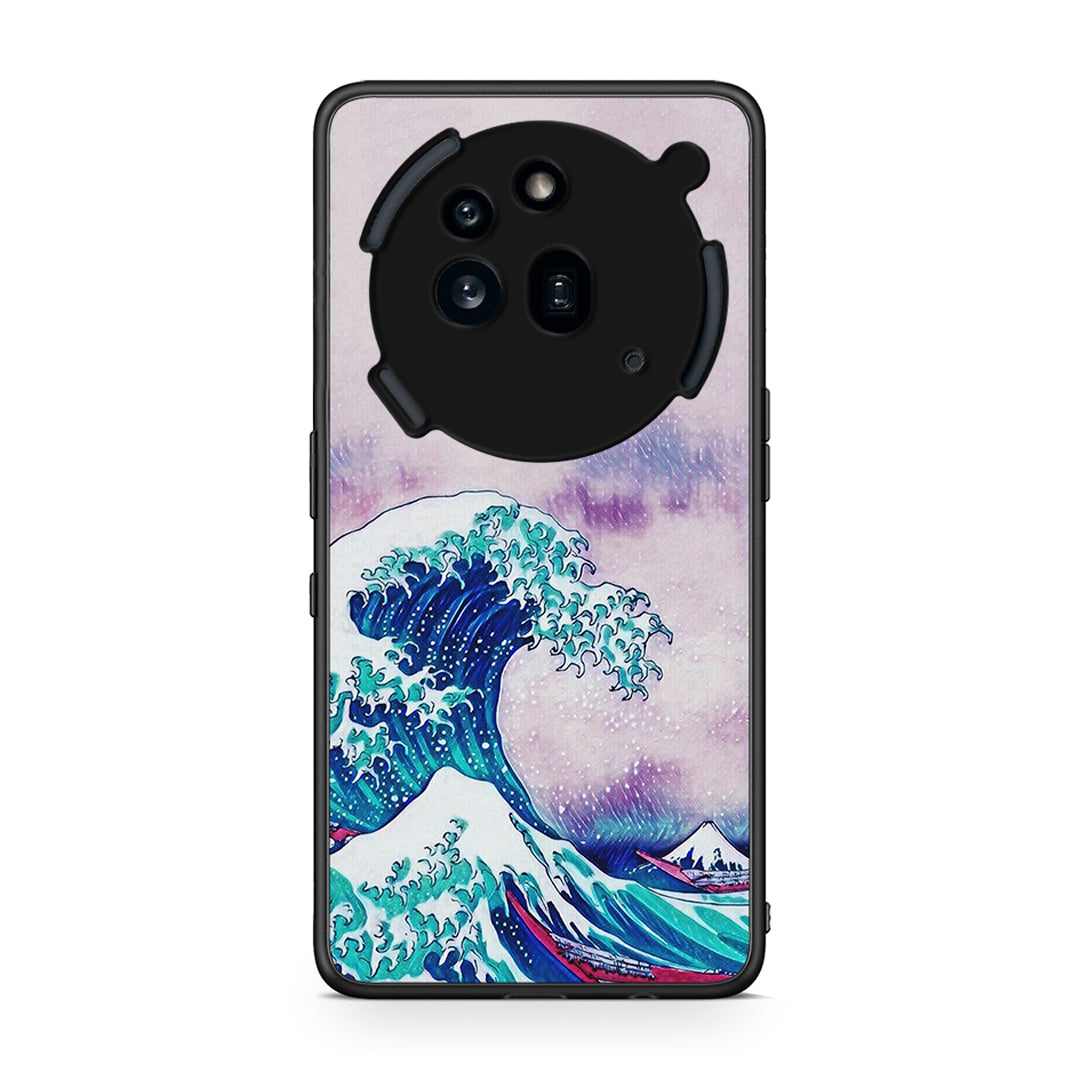 Nothing Phone 3a Pro 5G Blue Waves θήκη από τη Smartfits με σχέδιο στο πίσω μέρος και μαύρο περίβλημα | Smartphone case with colorful back and black bezels by Smartfits