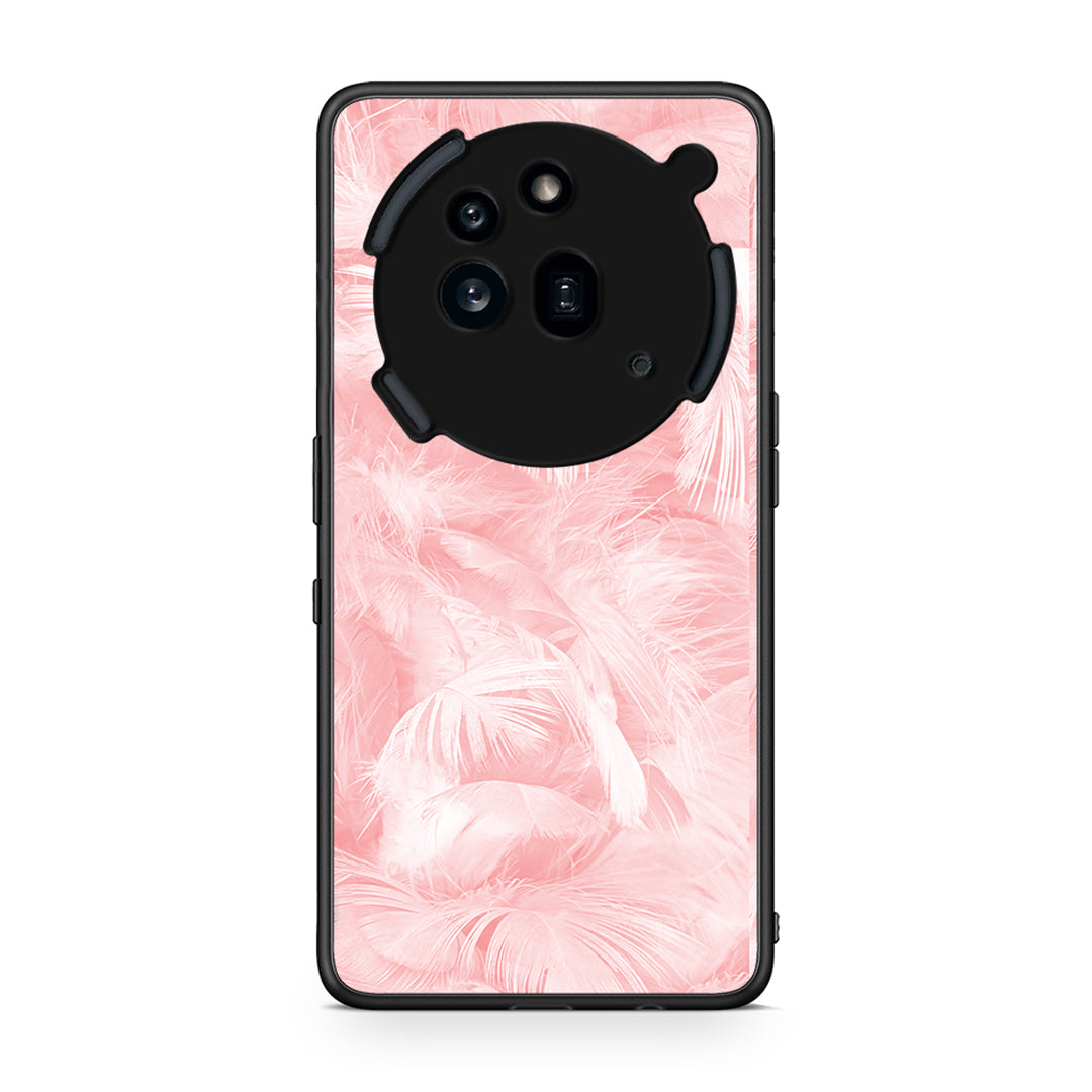 33 - Nothing Phone 3a Pro 5G Pink Feather Boho case, cover, bumper