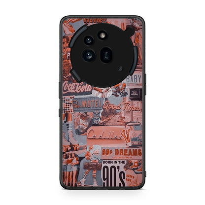 Nothing Phone 3a Pro 5G Born In 90s θήκη από τη Smartfits με σχέδιο στο πίσω μέρος και μαύρο περίβλημα | Smartphone case with colorful back and black bezels by Smartfits