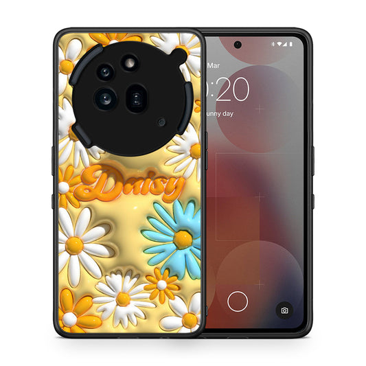 Θήκη Nothing Phone 3a Pro 5G Bubble Daisies από τη Smartfits με σχέδιο στο πίσω μέρος και μαύρο περίβλημα | Nothing Phone 3a Pro 5G Bubble Daisies case with colorful back and black bezels