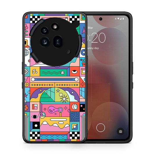 Θήκη Nothing Phone 3a Pro 5G Bubbles Soap από τη Smartfits με σχέδιο στο πίσω μέρος και μαύρο περίβλημα | Nothing Phone 3a Pro 5G Bubbles Soap case with colorful back and black bezels