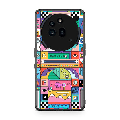 Nothing Phone 3a Pro 5G Bubbles Soap θήκη από τη Smartfits με σχέδιο στο πίσω μέρος και μαύρο περίβλημα | Smartphone case with colorful back and black bezels by Smartfits
