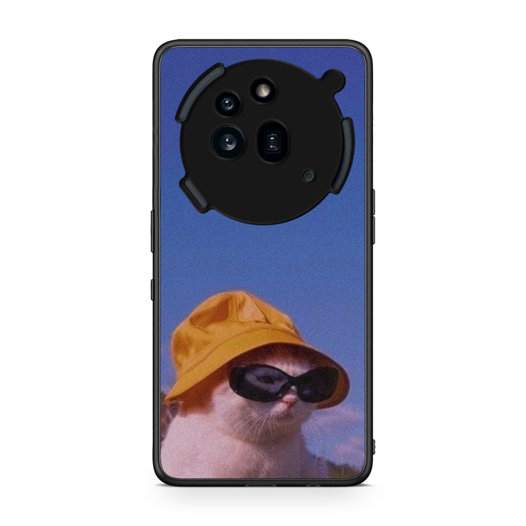 Nothing Phone 3a Pro 5G Cat Diva θήκη από τη Smartfits με σχέδιο στο πίσω μέρος και μαύρο περίβλημα | Smartphone case with colorful back and black bezels by Smartfits