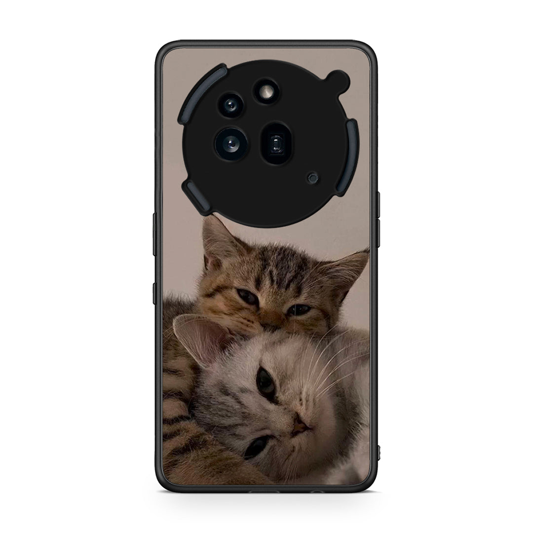 Nothing Phone 3a Pro 5G Cats In Love Θήκη από τη Smartfits με σχέδιο στο πίσω μέρος και μαύρο περίβλημα | Smartphone case with colorful back and black bezels by Smartfits