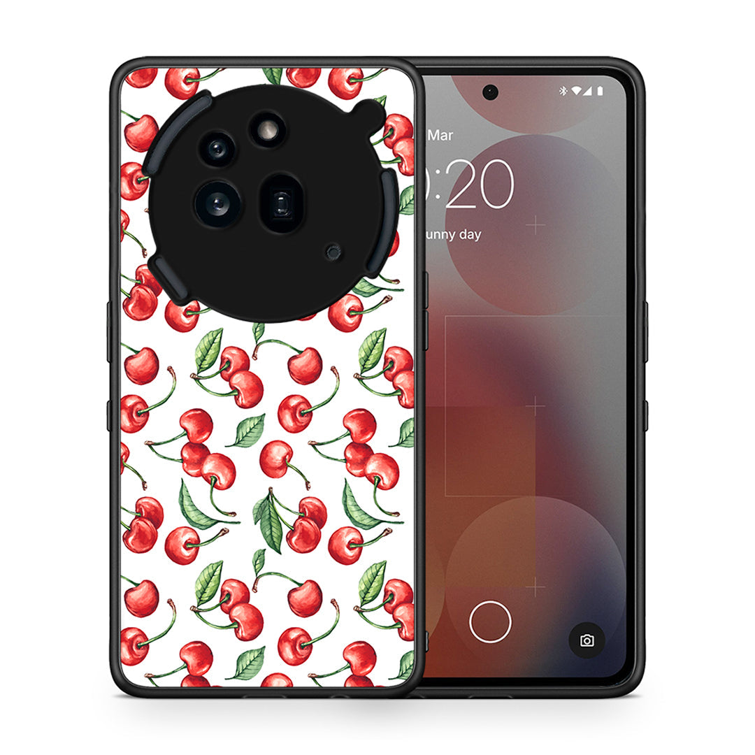 Θήκη Nothing Phone 3a Pro 5G Cherry Summer από τη Smartfits με σχέδιο στο πίσω μέρος και μαύρο περίβλημα | Nothing Phone 3a Pro 5G Cherry Summer case with colorful back and black bezels